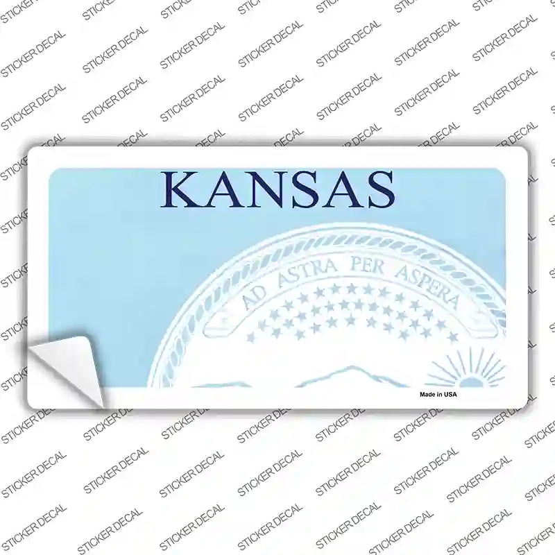 LP-2231s-S Kansas State Blank Novelty Sticker Decal - Small