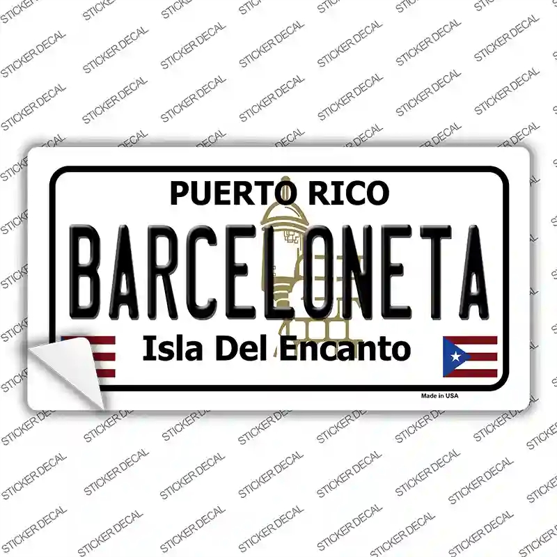 LP-2818s-S Barceloneta Novelty Sticker Decal - Small
