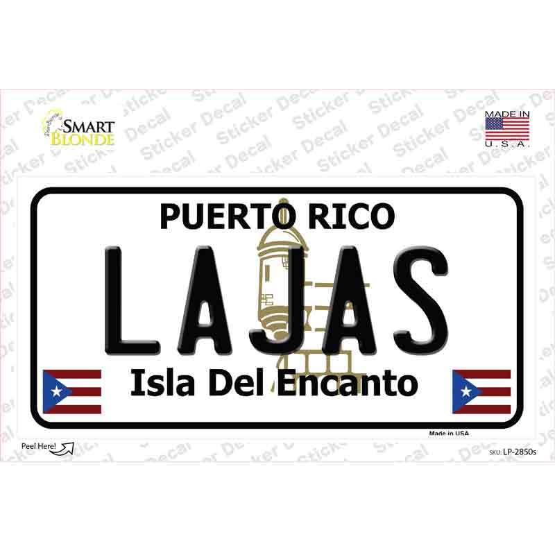 LP-2850s-M Lajas Puerto Rico Novelty Sticker Decal - Medium