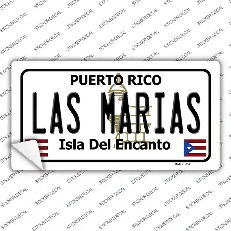 LP-2852s-S Las Marias Puerto Rico Novelty Sticker Decal - Small