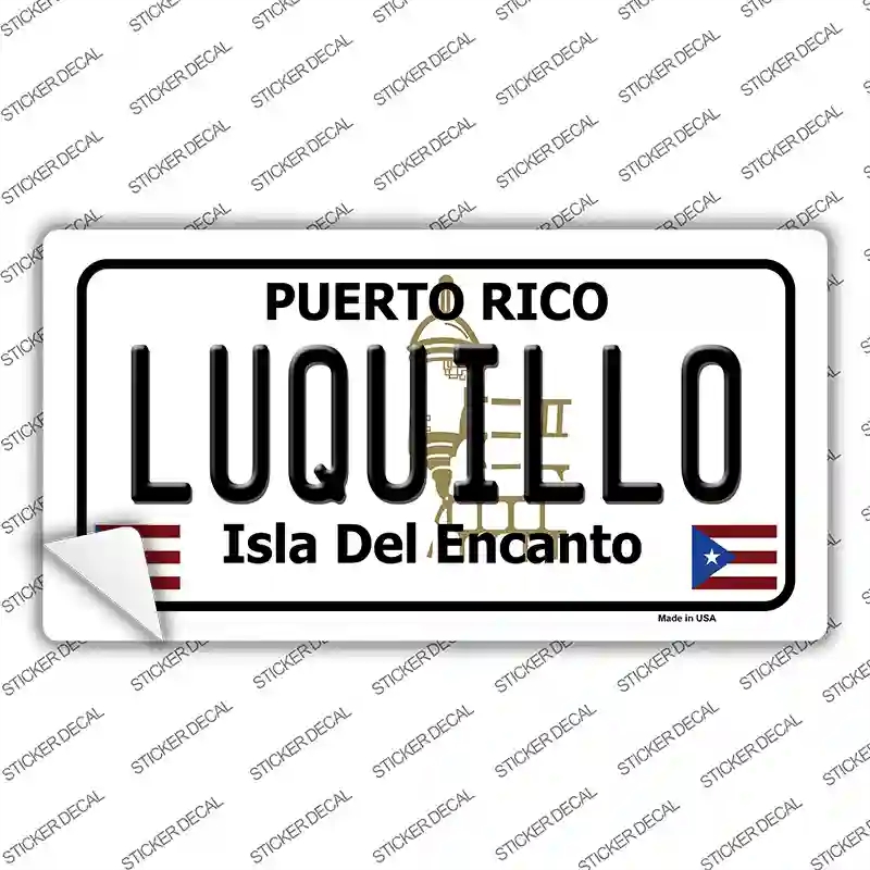 LP-2855s-S Luquillo Puerto Rico Novelty Sticker Decal - Small
