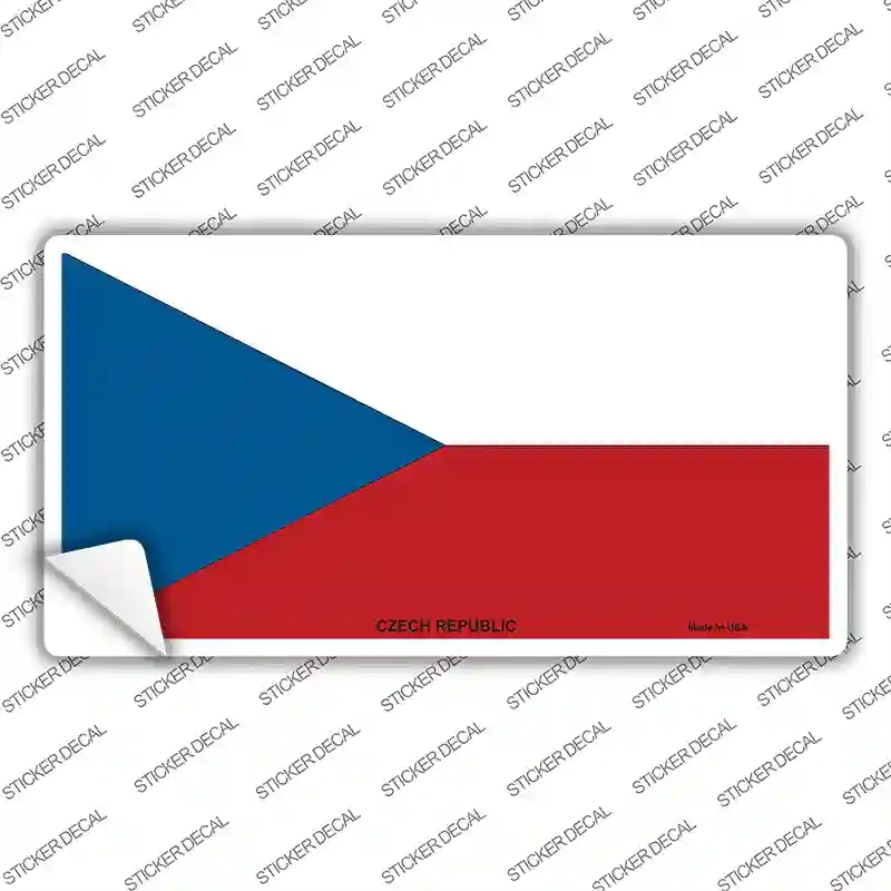 LP-3995s-S Czech Republic Flag Novelty Sticker Decal - Small
