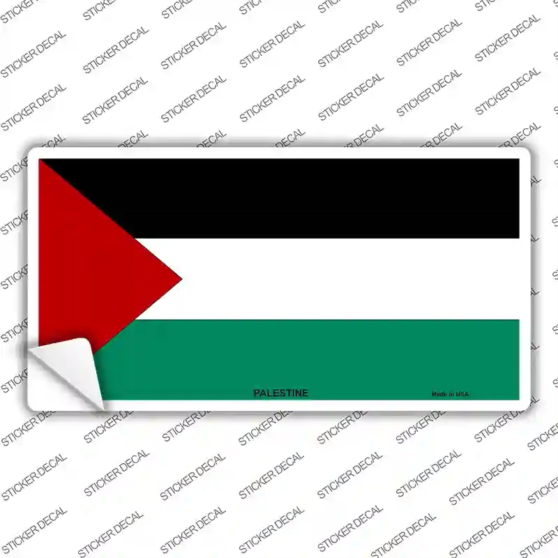 LP-4023s-XL Palestine Flag Novelty Sticker Decal - Extra Large