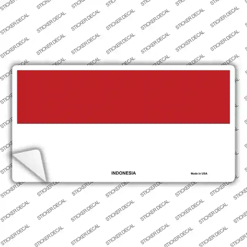 LP-4033s-L Indonesia Flag Novelty Sticker Decal - Large