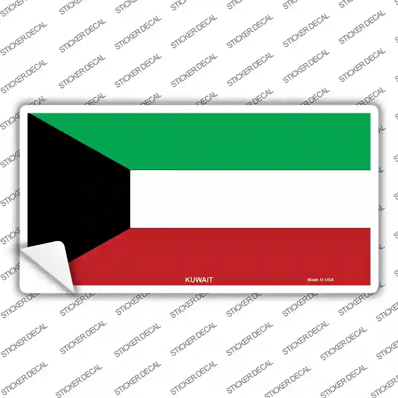 LP-4044s-XL Kuwait Flag Novelty Sticker Decal - Extra Large