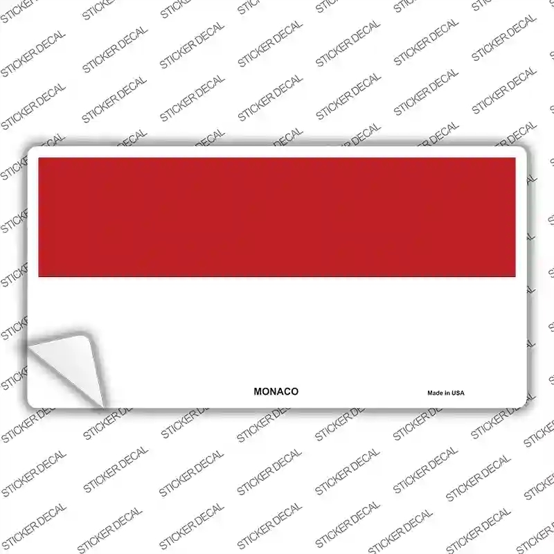 LP-4086s-XL Monaco-C Flag Novelty Sticker Decal - Extra Large