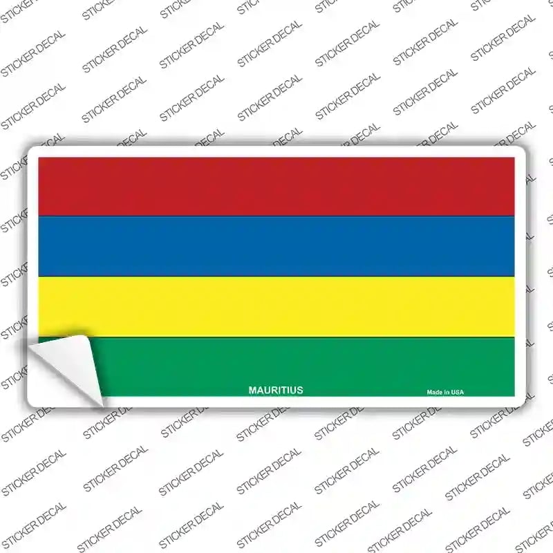 LP-4096s-XL Mauritius Flag Novelty Sticker Decal - Extra Large
