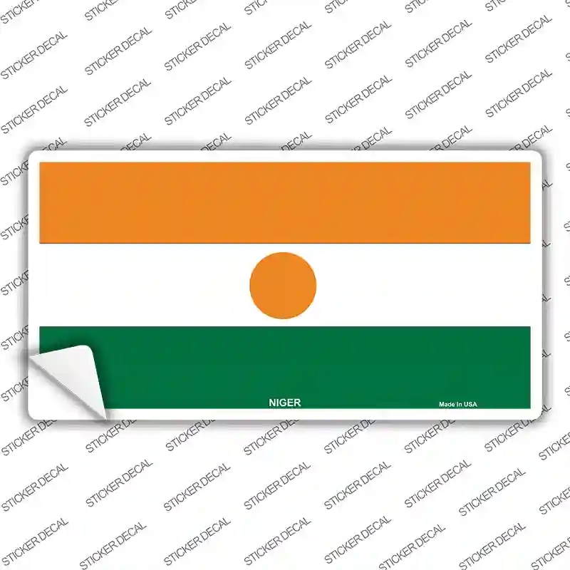 LP-4111s-L Niger Flag Novelty Sticker Decal - Large