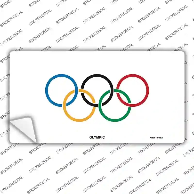 LP-4118s-XL Olympic Flag Novelty Sticker Decal - Extra Large
