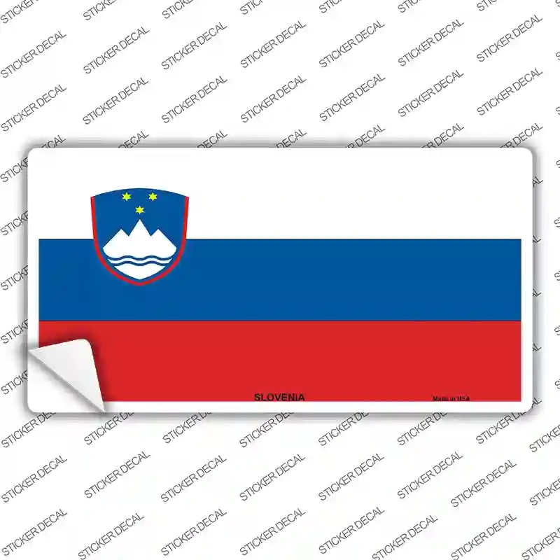LP-4142s-XL Slovenia Flag Novelty Sticker Decal - Extra Large