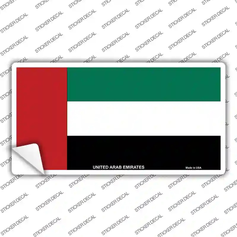 LP-4169s-S United Arab Emirates Flag Novelty Sticker Decal - Small