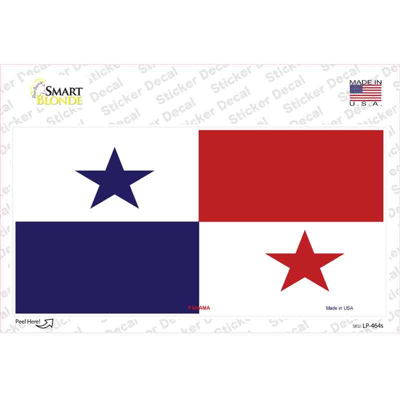LP-464s-M Panama Flag Novelty Sticker Decal - Medium