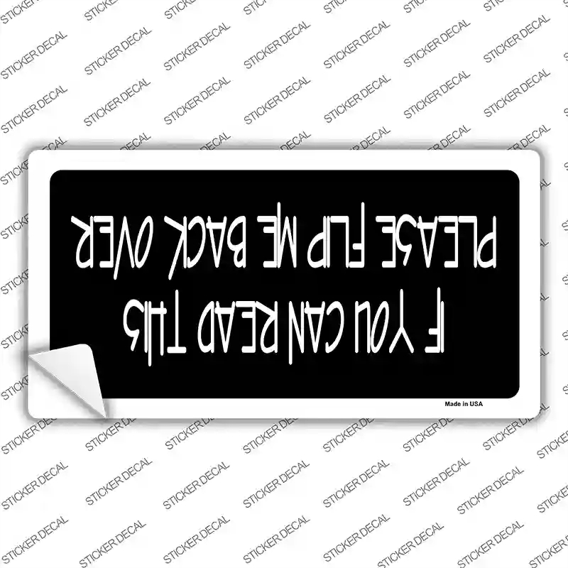 LP-4666s-S Flip Me Over Novelty Sticker Decal - Small