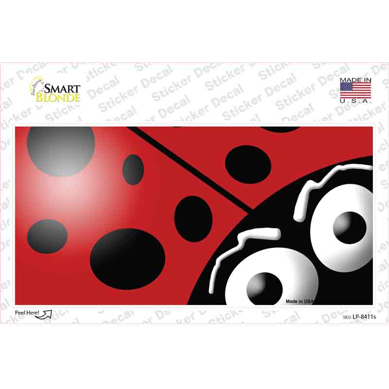 LP-8411s-M Lady Bug Novelty Sticker Decal - Medium
