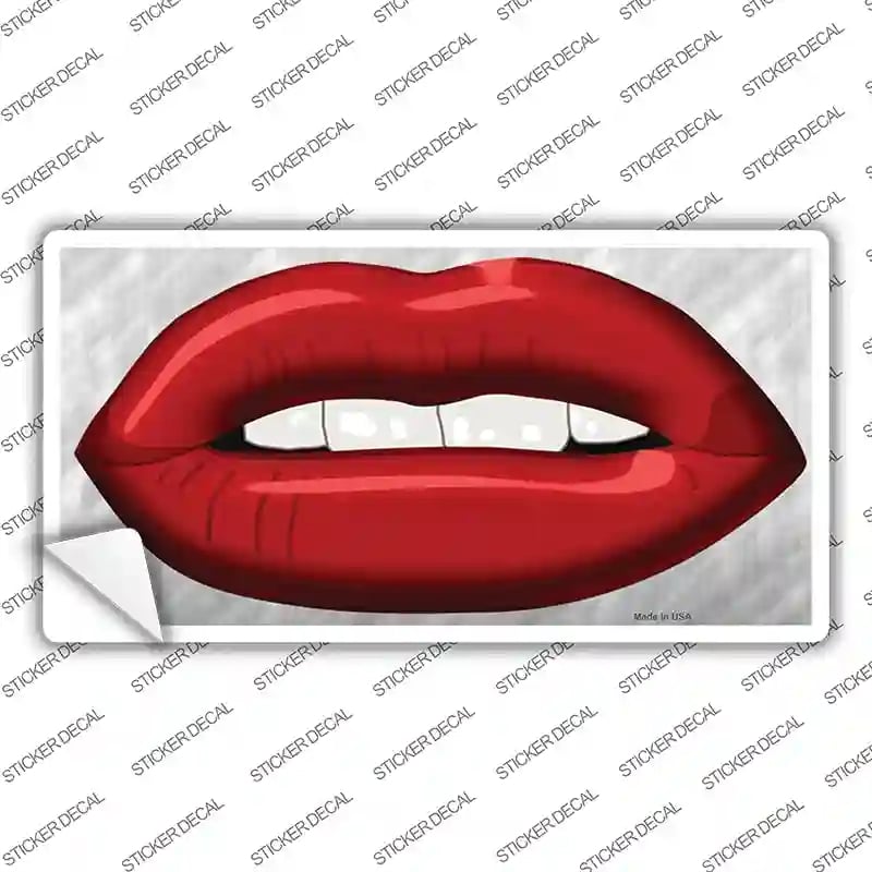 LP-8416s-S Red Lips Novelty Sticker Decal - Small