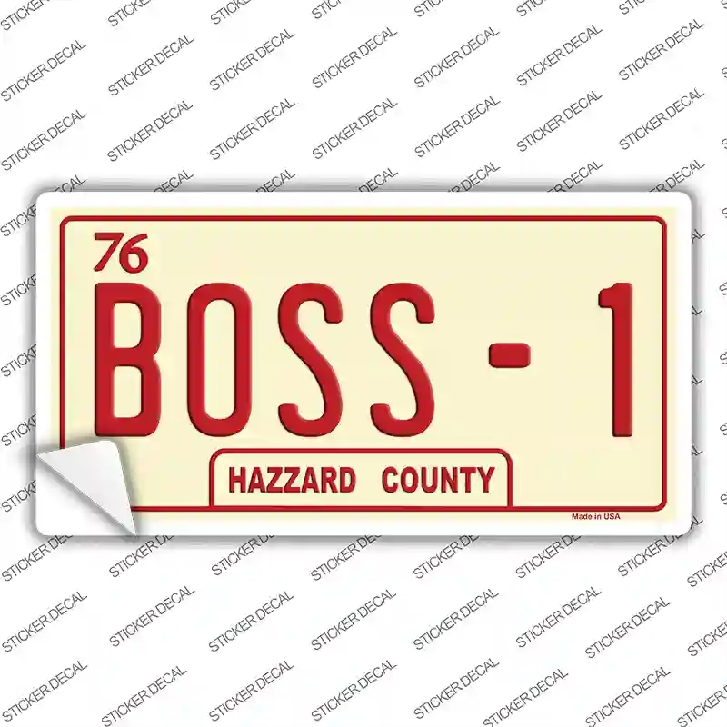 LP-8711s-XL Boss 1 Novelty Sticker Decal - Extra Large