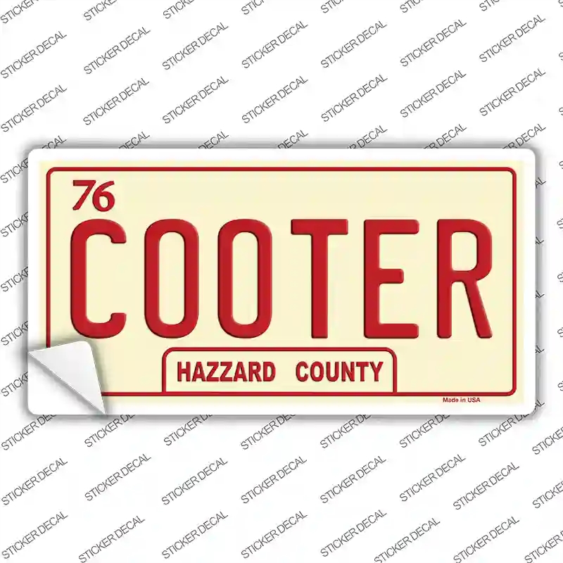 LP-8712s-S Cooter Novelty Sticker Decal - Small