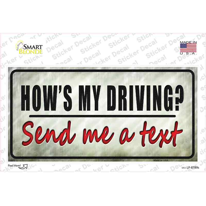 LP-8789s-M Send Me A Text Novelty Sticker Decal - Medium