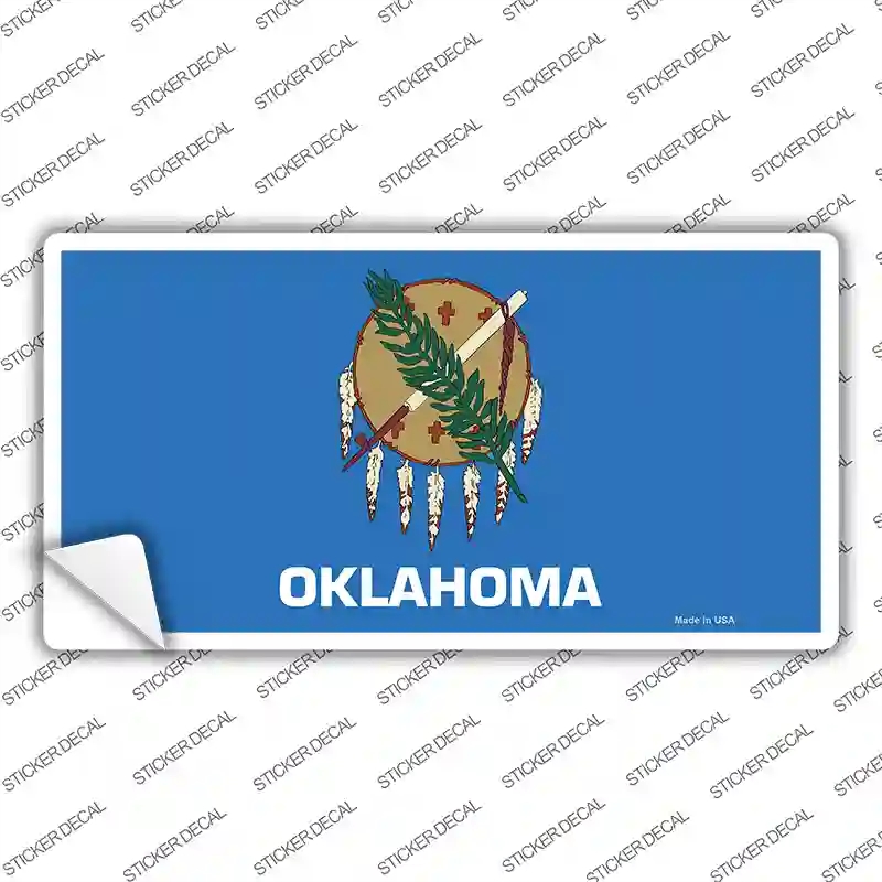 LP-3597s-S Oklahoma State Flag Novelty Sticker Decal - Small