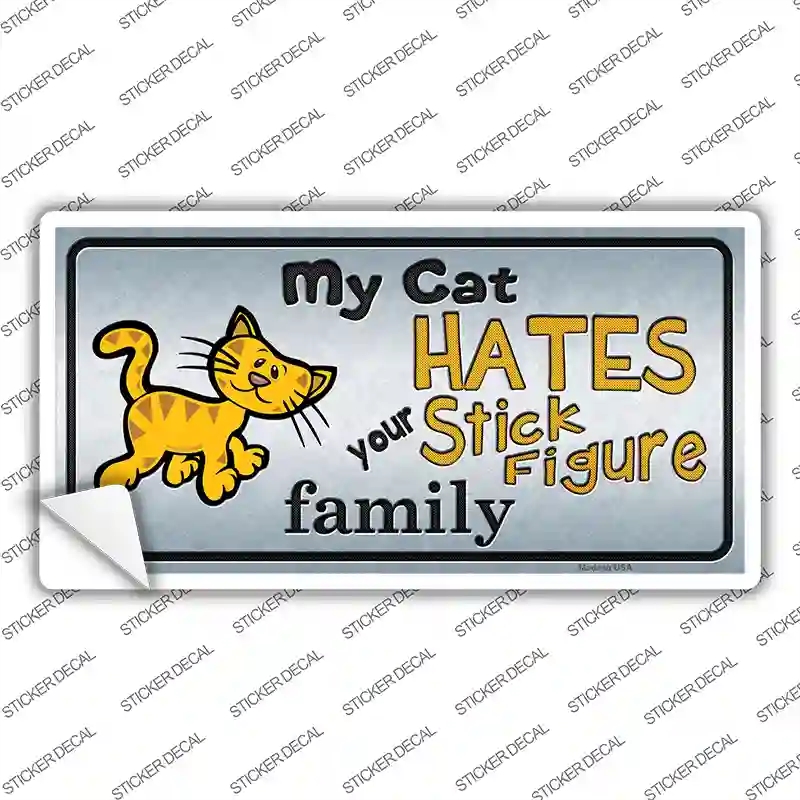 LP-8816s-XL My Cat Hates Novelty Sticker Decal - Extra Large