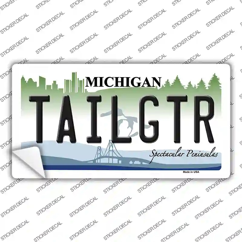 LP-3681s-S Tailgater Michigan Novelty Sticker Decal - Small