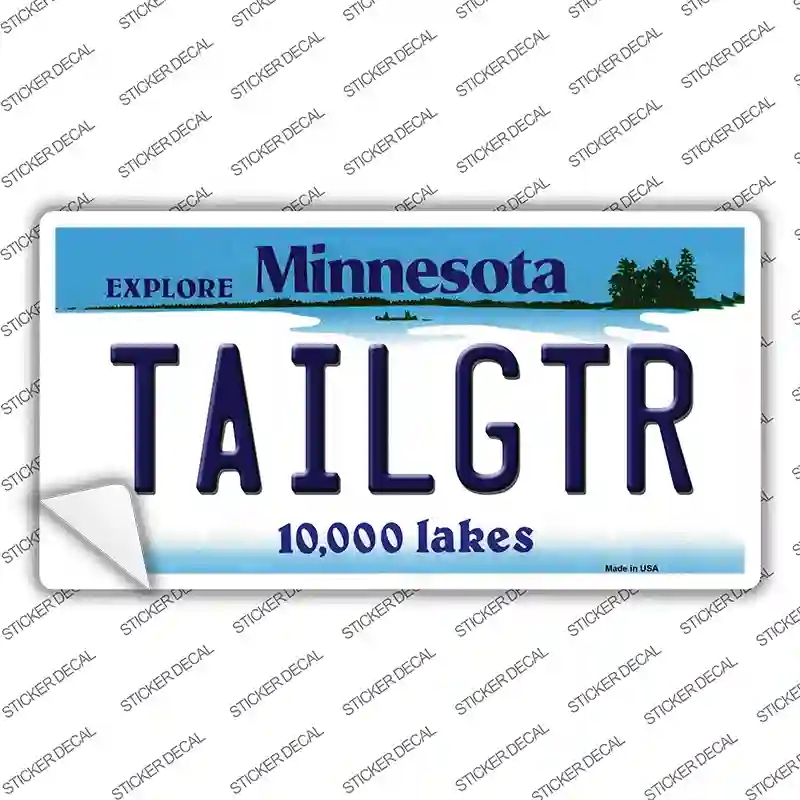 LP-3682s-S Tailgater Minnesota Novelty Sticker Decal - Small