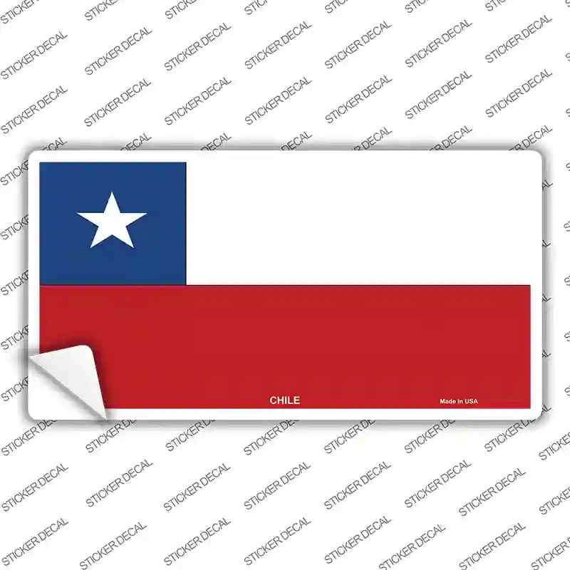 LP-3991s-S Chile Flag Novelty Sticker Decal - Small