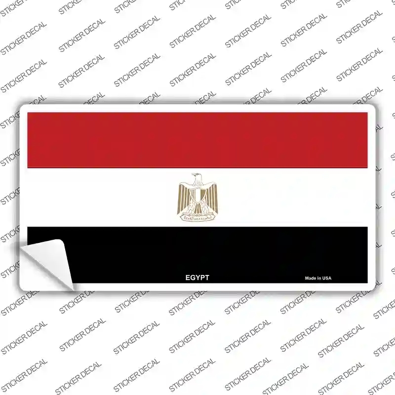 LP-4006s-XL Egypt Flag Novelty Sticker Decal - Extra Large