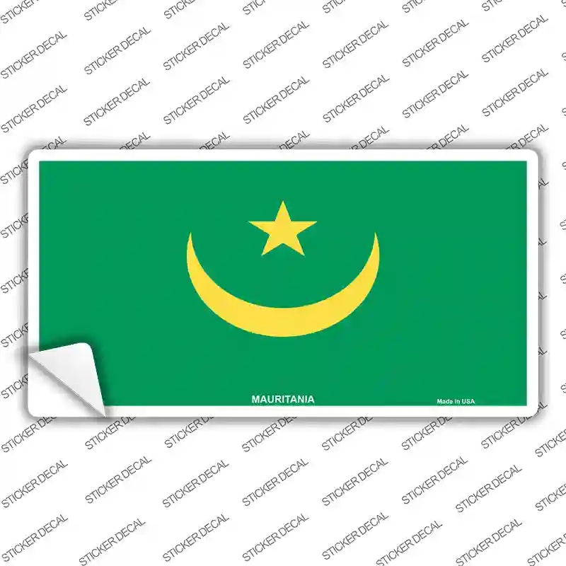 LP-4095s-XL Mauritania Flag Novelty Sticker Decal - Extra Large