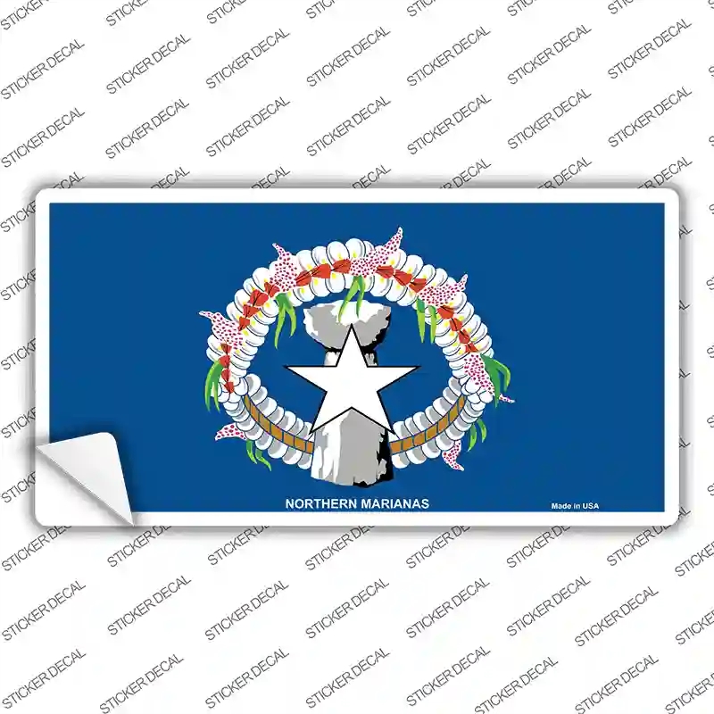 LP-4116s-L Northern Marianas Flag Novelty Sticker Decal - Large
