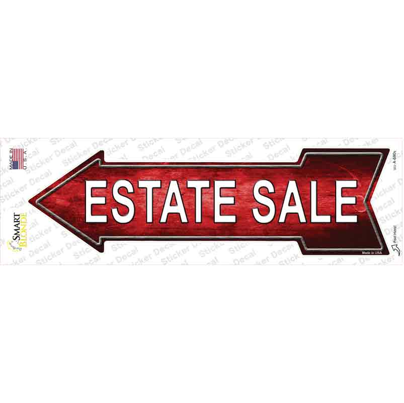 A-690s-M Estate Sale Left Novelty Arrow Sticker Decal - Medium