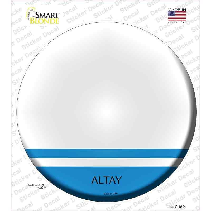 C-185s-M Altay Country Novelty Circle Sticker Decal - Medium