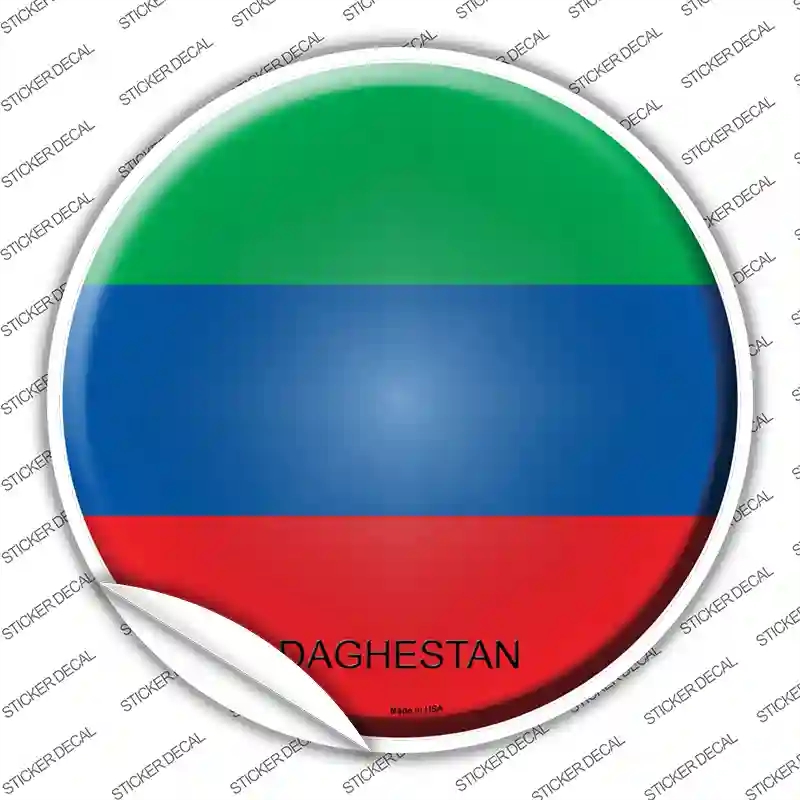 C-250s-XL Daghestan Country Novelty Circle Sticker Decal - Extra Large