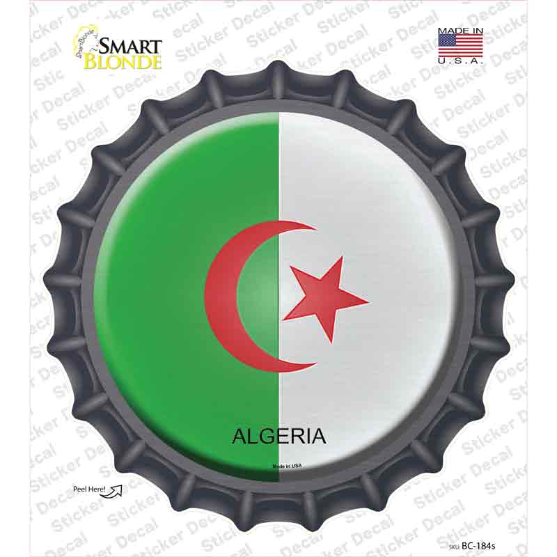 BC-184s-M Algeria Country Novelty Bottle Cap Sticker Decal - Medium