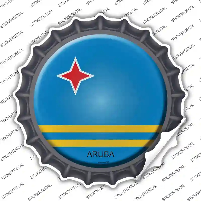 BC-195s-L Aruba Novelty Bottle Cap Sticker Decal - Large