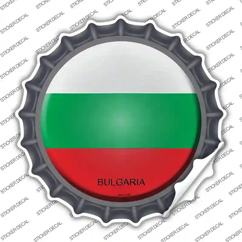 BC-217s-S Bulgaria Country Novelty Bottle Cap Sticker Decal - Small