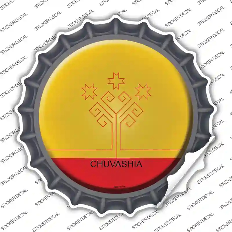 BC-234s-S Chuvashia Country Novelty Bottle Cap Sticker Decal - Small