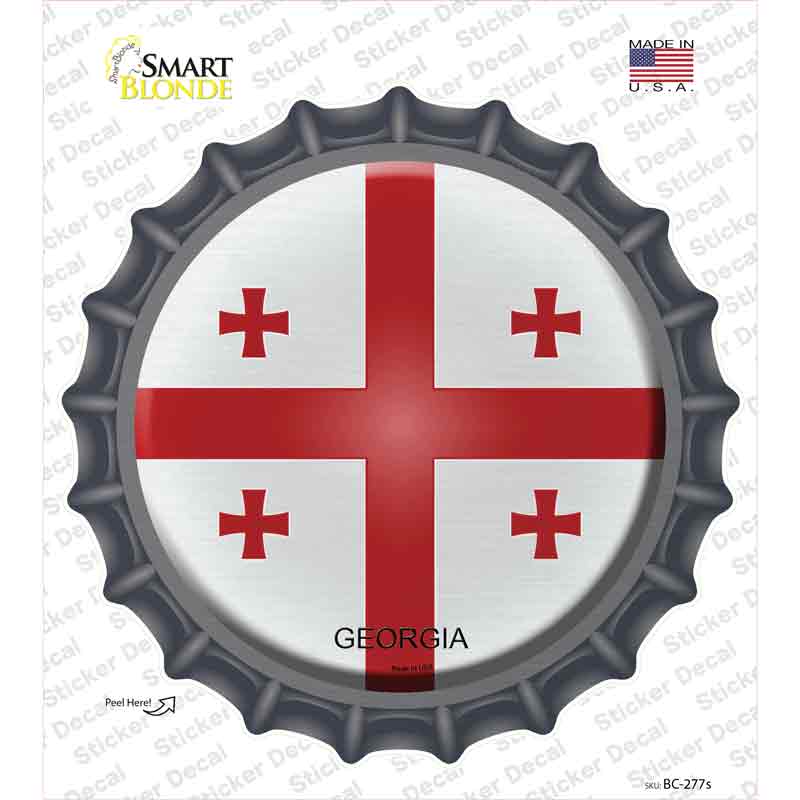 BC-277s-M Georgia Country Novelty Bottle Cap Sticker Decal - Medium