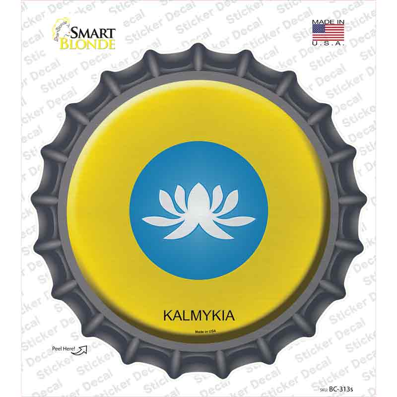 BC-313s-M Kalmykia Country Novelty Bottle Cap Sticker Decal - Medium