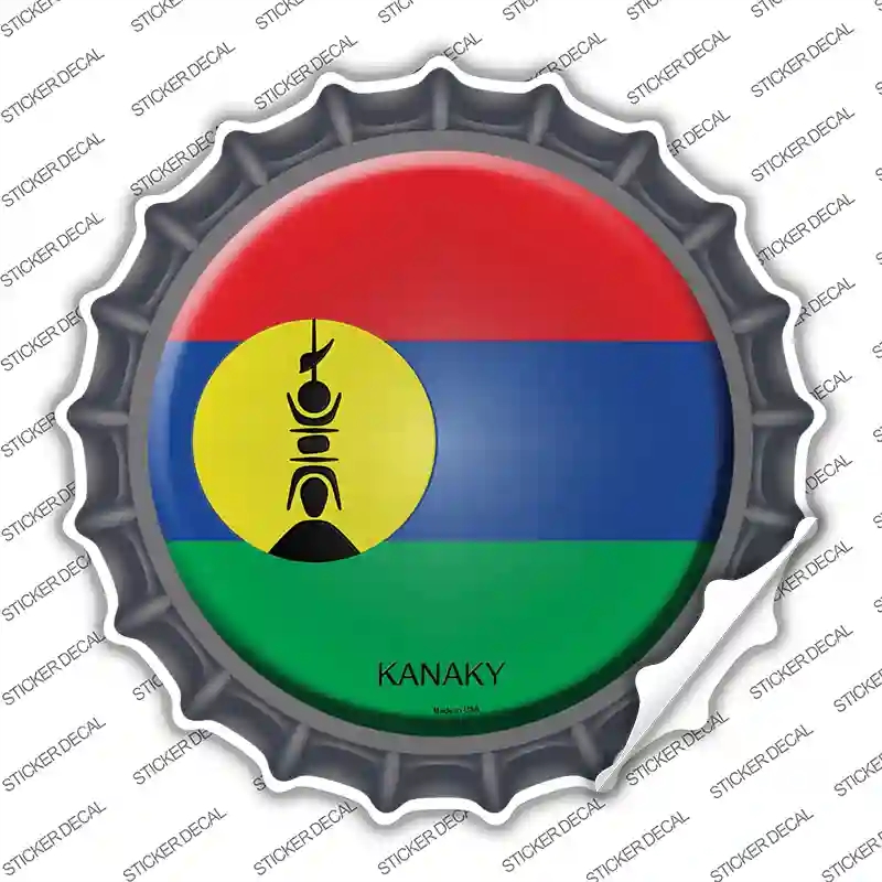 BC-314s-S Kanaky Country Novelty Bottle Cap Sticker Decal - Small