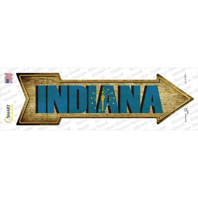 A-207s-M Indiana Novelty Arrow Sticker Decal - Medium