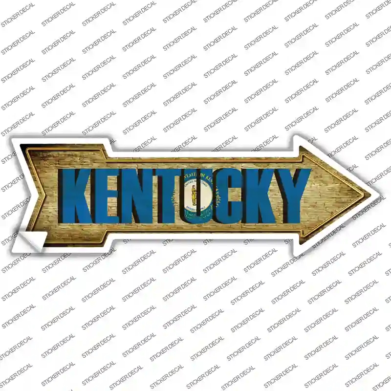A-210s-S Kentucky Novelty Arrow Sticker Decal - Small