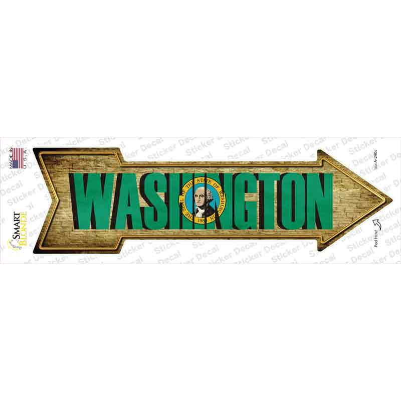 A-240s-M Washington Novelty Arrow Sticker Decal - Medium