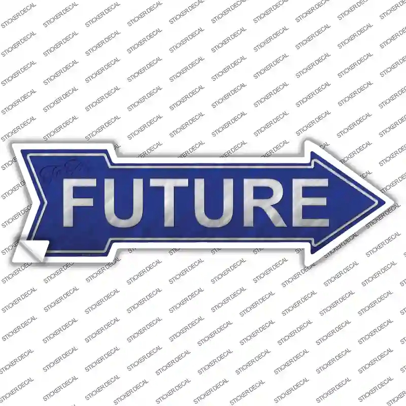 A-253s-S Future Novelty Arrow Sticker Decal - Small