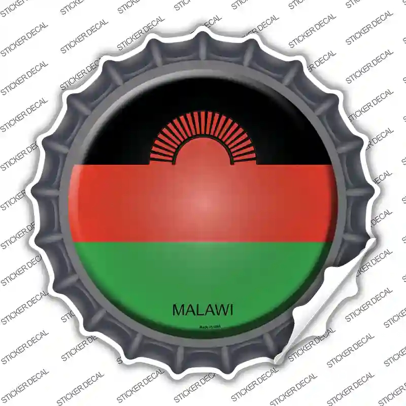 BC-340s-XL Malawi Country Novelty Bottle Cap Sticker Decal - Extra Large