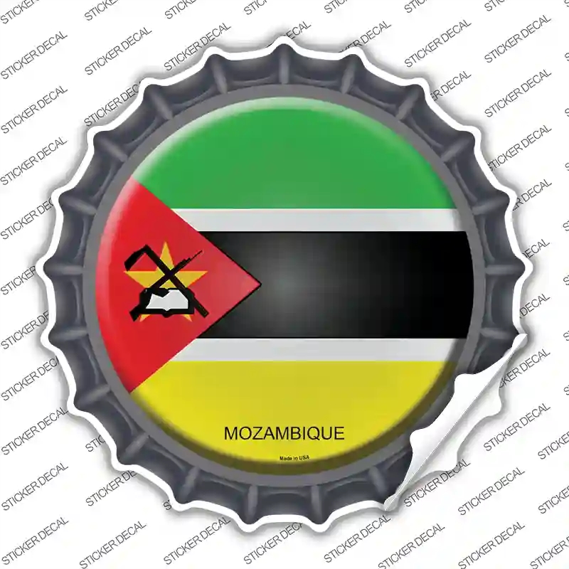 BC-360s-S Mozambique Country Novelty Bottle Cap Sticker Decal - Small
