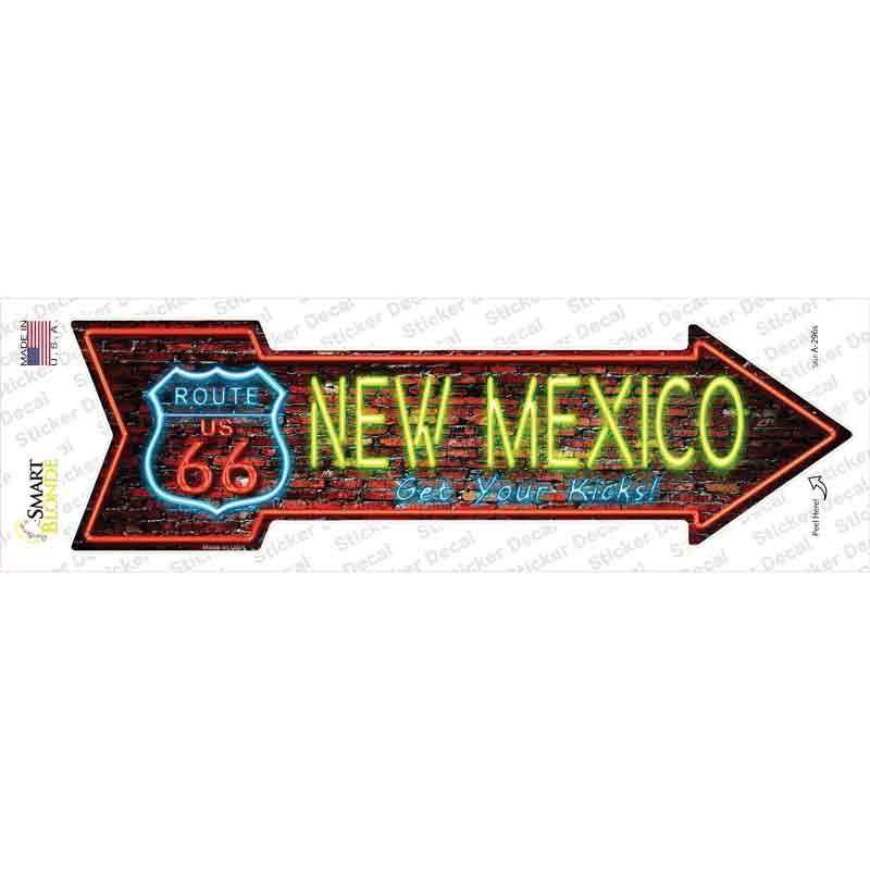 A-296s-M   Mexico Neon Novelty Arrow Sticker Decal - Medium