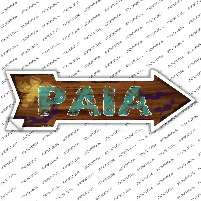 A-383s-S Paia Hawaiian Novelty Arrow Sticker Decal - Small