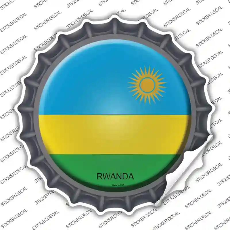 BC-397s-XL Rwanda Country Novelty Bottle Cap Sticker Decal - Extra Large