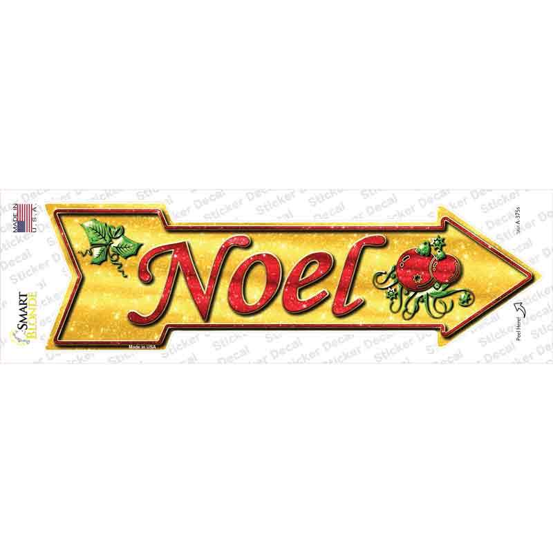 A-375s-M Noel Novelty Arrow Sticker Decal - Medium